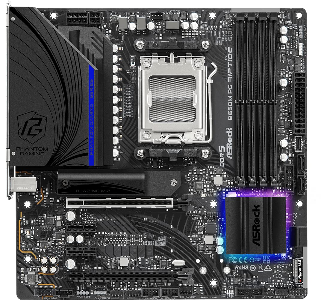 Asrock B650M Pg Riptide Amd Ryzen 7000 Series Processors Motherboard